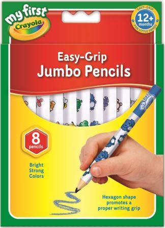 CRAYOLA JUMBO COLOUR PENCIL 8PK (818105)